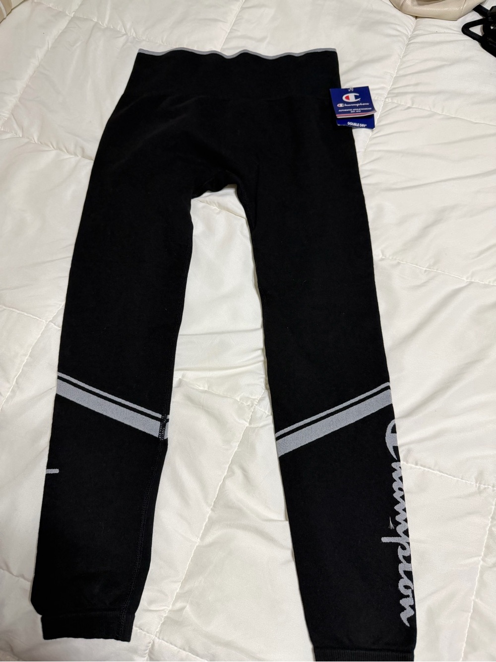Champion Black High-Waist Logo Leggings - Picture 4 of 4